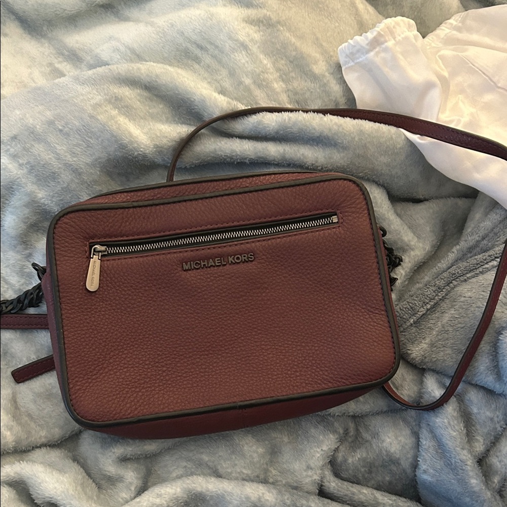 Michael Kors maroon Crossbody Bag